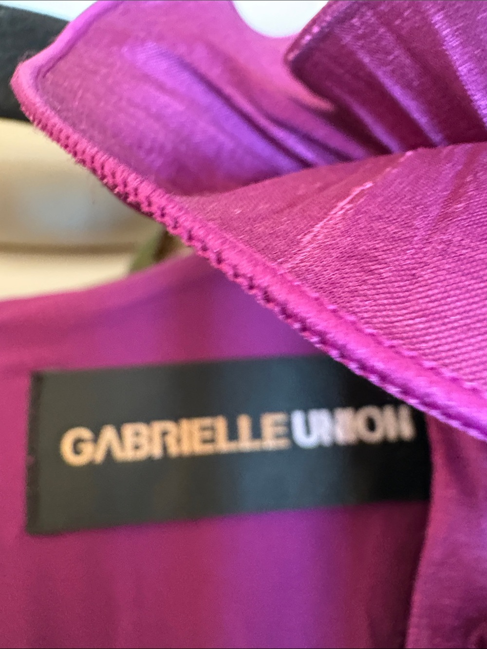 Purple Ruffled V-Neck Mini Dress - Picture 5 of 7